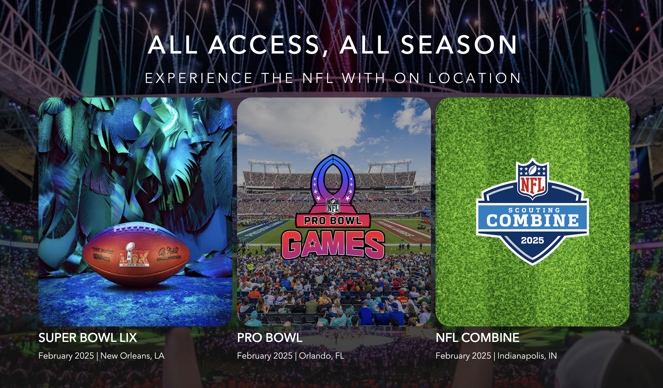 🏈 On Location & NFL Extend Global Hospitality Partnership