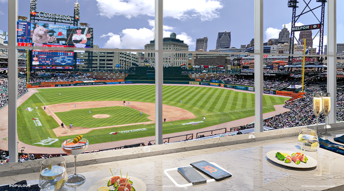 Detroit Tigers Introduce 'The Press Club' at Comerica Park